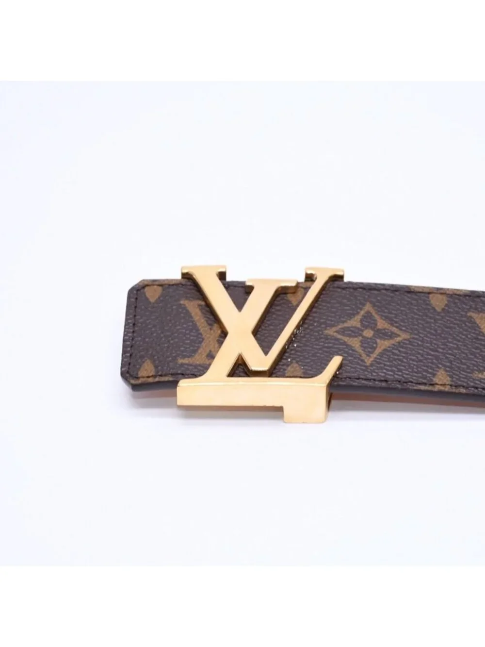 Louis Vuitton Sancouture Belt LV Monogram 38/95 Gold